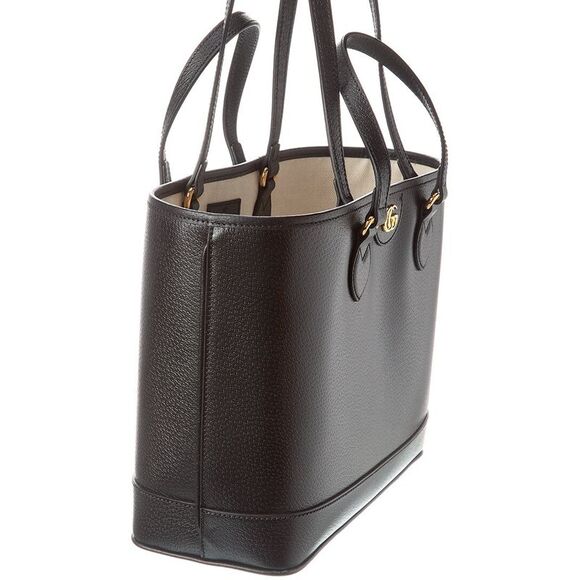 Gucci Ophidia Mini Leather Tote, Black - Picture 3 of 5